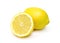 Two lemons isolated