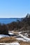 Two Lights State Park and surrounding ocean view on Cape Elizabeth, Cumberland County, Maine, ME, United States, US, New England