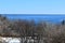 Two Lights State Park and surrounding ocean view on Cape Elizabeth, Cumberland County, Maine, ME, United States, US, New England