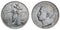 Two Lire Silver Coin 1911 fiftieth anniversary Vittorio Emanuele III Kingdom of Italy
