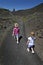 Two Little Girls Walking