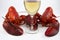 Two Lobsters Wine Glass