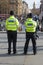 Two London Metropolitan police officers in Trafalgar Square