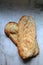 Two long and flat Georgian breads, Georgian bread, carbohydrates, flour products