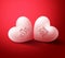 Two Lovers Hearts with You\'re mine and I\'m Yours for Valentines