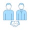 Two Man Making Deal Icon