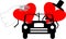 two married hearts go on the honeymoon by car