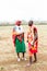 Two Massai men walking together