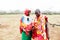 Two Massai men walking together