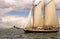 Two-masted sailboat