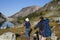 Two Men Hiking at Ring Lake