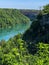 Two metal bridges downstream from Niagara Falls