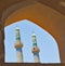 Two minarets