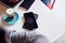 Two Mobiles Phone To Phone Wirelessly Charging On Desk