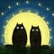 Two moon cats