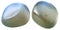 Two Moonstone (adularia, adular) gemstones