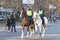 Two mounted Metropolitan Police officers in Madrid