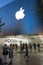 Two Muslim women outside Apple store.