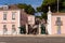 Two National Republican Guards before National Palace of Belem