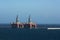 Two oil plants moored in the Puerto de Granadilla. Santa Cruz of Tenerife