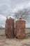 Two Old Boilers lying in irvine harbour from its Maratime Past