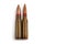 Two old bullets for automatic rifles of 5.45 and 7.62 caliber