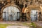 Two old cellar doors