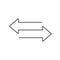 Two opposite arrows icon. Transfer sign for your design