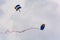 Two Parachute Couples at an Airshow