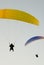 Two paragliders