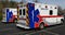 Two parked ambulances