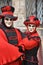 Two people masked during the carnival in Venice