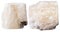 Two pieces of gypsum (alabaster) mineral stone
