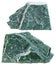 Two pieces of Phyllite mineral stone isolated