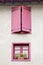 Two pink windows