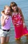 Two preteen girls