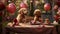 two puppies, chase heart-shaped balloons on a sunlit day love concept