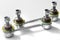 two rack stabilizer of front car suspension on white background