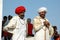 Two Rajasthani tribal men attend the annual Pushkar Cattle Fair ,India