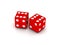 Two red dice