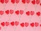Two red heart lollipop pattern