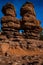 Two Red Sandstone Pinnacles in Garden of the Gods, Colorado