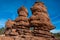Two Red Sandstone Pinnacles in Garden of the Gods, Colorado