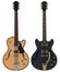 Two retro electric guitars