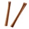 Two rolled sticks of cinnamon. Vector illustration