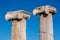Two roman pillar tops