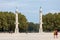 Two rostral columns in Place des Quinconces, Bordeaux, France