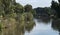 Two Rowers on the Yarkon River in Tel Aviv Israel