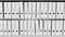 Two rows of empty office binders 8K seamless loopable sketch animation