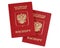 Two russian international passports